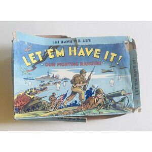 1940s WWII Board Game Let ‘em Have It! Our Fighting Rangers D-Day Beaches Army